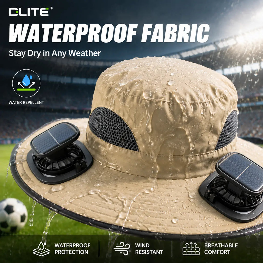 Solar Powered Outdoor Cooling Fan Hat - Image 3