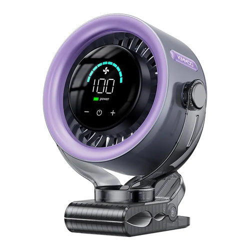4000mAh Rechargeable Portable Clip on Fan - Image 2